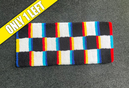 Checkered Glitch Accent Rug (29cm x 66cm)