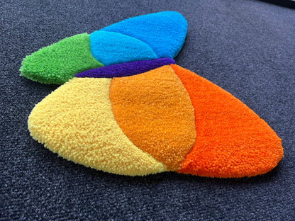 MSN Butterfly Accent Rug (42cm x 36cm)